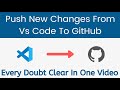 How to push changes from visual studio code to GitHub | Tech Projects