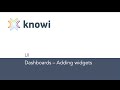 Dashboards - Adding Widgets
