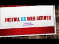 Setup Windows IIS Server | Install and Configure IIS server | Configure IIS web server : Part-3