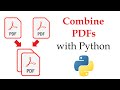 Merge Multiple PDFs Into One | Python PyPDF2 Tutorial