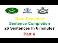 English ISSB Sentence Completion Test (26) in 6 Min | Sentence Completion Part 4