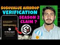 Sosovalue Airdrop Boost real user Probability | Sosovalue Airdrop season 2 Claim, Human Verification