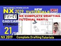 Nx Drafting Tutorial | Drafting in Nx  | NX Tutorials for Beginners