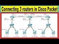 Connect 3 Router in Cisco Packet Tracer | Connect Switch with Router | Network Tutorial