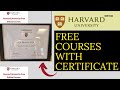 Harvard University just Released a Free Online Courses 2025/6 - HowToDo