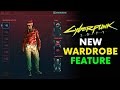 Cyberpunk 2077 - New Wardrobe Feature | Transmog Guide | Patch 1.6 | Free DLC