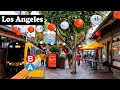 Exploring Little Tokyo in Downtown Los Angeles via the B and A line Metro Stations | 4K Walking Tour