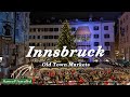 Innsbruck Old Town Christmas Market at Night – Austria 4K Walking Tour