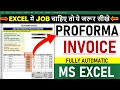 Proforma Invoice 🔥 Automatic Invoice in Excel |  Create invoice bill in excel