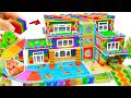 DIY- How to Build Mini Rainbow Water Slide To Circus Playground And Swimming Pool From Magnetic Ball