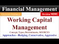 Working Capital Management, Working Capital Cycle, Types, Financing Financial Management in hindi,