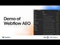 Demo of Webflow AEO