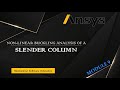 Non Linear Buckling Analysis of a Slender Column | ANSYS APDL |