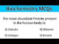 Biochemistry MCQs | biochemistry questions | biochemistry important mcq