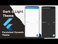 Flutter dark and light theme in 5 min with flutter bloc || Dynamic Theme in flutter #flutter