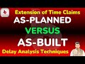 How To Prepare Delay Analysis by Using as Planned vs as Built method | Delay analysis techniques p6|