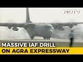 First Of 16 Air Force Planes Lands On Expressway Near Lucknow