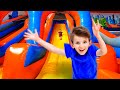 GIANT Inflatable Castle with Surprise Boxes | Best Challenge Compilation for Kids
