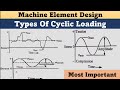 Types Of Cyclic Loading | Cyclic loading | Design For Cyclic loading | Machine Element Design