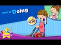 Theme 18. Doing - What are you doing? | ESL Song \u0026 Story - Learning English for Kids