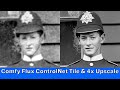 ComfyUI Flux Upscale:- Using Flux ControlNet Tile \u0026 4x Upscale Simple Workflow
