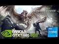 GTX 1660 6GB + i5 9400f + 16GB RAM Test in Monster Hunter World (1080p)