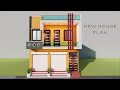 निचे दुकान ऊपर मकान,3D Two shop house design,22*25 makan ka naksha,3D home with shop design