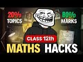 Class 12 maths 100/100 Strategy | Class 12 Maths Most Important Topics for Board Exam 2026