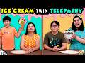 ICE CREAM TWIN TELEPATHY CHALLENGE | Ep 342 | Mom vs Dad | Eating Challenge | Aayu and Pihu Show