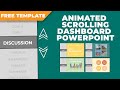 How to Make Animated Scrolling Dashboard in PowerPoint [ FREE TEMPLATE ]
