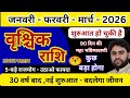 वृश्चिक राशि जनवरी फरवरी मार्च 2026 राशिफल | vrishchik Rashifal January February March 2026 /Scorpio