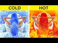 EXTREME HOT VS COLD CHALLENGE || Fire Girl vs Water Girl Were Adopted!