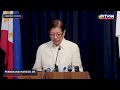 Marcos holds impromptu press conference on April 13