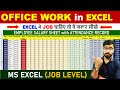 Office Work in Excel 🔥 | Data Entry, Excel Operator, Accountant | MS Excel