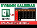 How To Create Calendar In Excel Simple And Easy