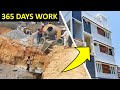 Step by Step construction in 30*40 site from DAY 1 -  365 days work in 3 hours - 2022
