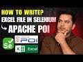 How to write excel file in Selenium using Apache POI