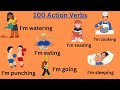 100 Action Verbs in English with Sentences| Action Verbs for Beginners|Daily Sentences| LearnEnglish