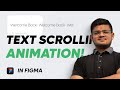 Text Scrolling in Figma | Prototyping Guides in Figma | UI Design | Scrolling Animation