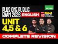 Plus One Public Exam 2026: English | Unit 4,5 \u0026 6 | Complete Revision | Xylem Plus One