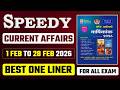 February 2026 Month Current Affairs Speedy||Speedy Current Affairs 1-28 Feb 2026|Speedy March 2026