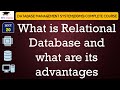 L20: What is Relational Database and what are its advantages | Database Management Systems in Hindi