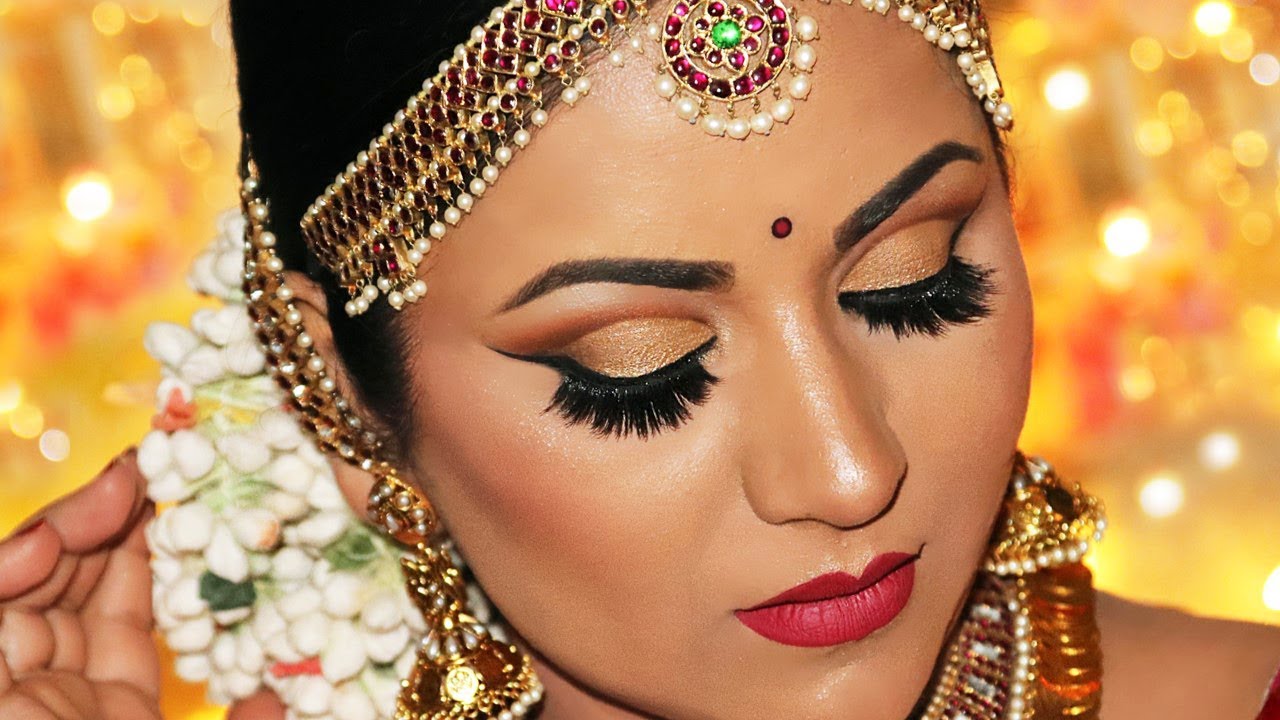Watch Step By Step South Indian Bridal Makeup Antique Gold Cut Watch Step By Step South Indian Bridal Makeup Antique Gold Cut