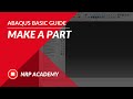 ABAQUS tutorial EP023 | Make a simple part with abaqus cae