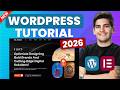 WordPress Tutorial for Beginners (2026) – Updated \u0026 Simple