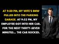 At My Promotion Party, My Wife Disappeared For 40 Minutes — The Security Footage From The Parking Ga