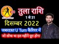 तुला राशि दिसंबर 2022 राशिफल | Tula Rashi December 2022 | LIBRA Horoscope | by Sachin kukreti