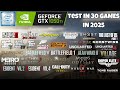 GTX 1050 Ti 4GB - Test in 30 Games in 2025