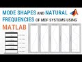 Determination of Mode Shapes and Natural Frequencies of MDF Systems using MATLAB