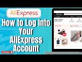 How to Log Into Your AliExpress Account